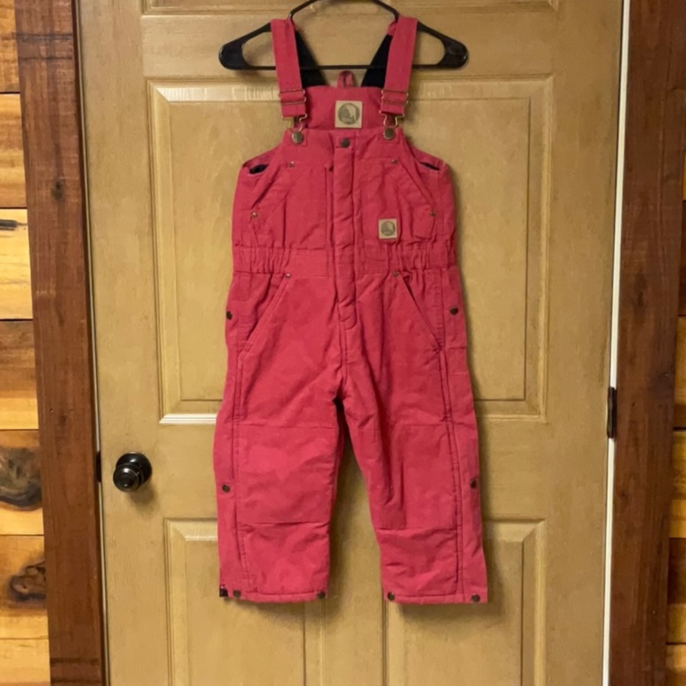 Girls Pink Insulated Coveralls